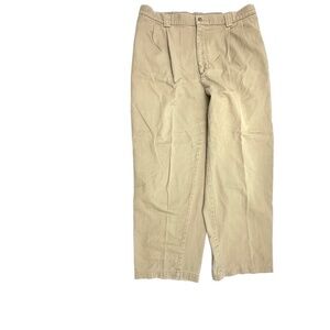 Savane Straight Leg Pleated Men's size 38x29 Beige‎ Chino Khaki Pants